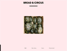 Tablet Screenshot of breadandcircus.com.au